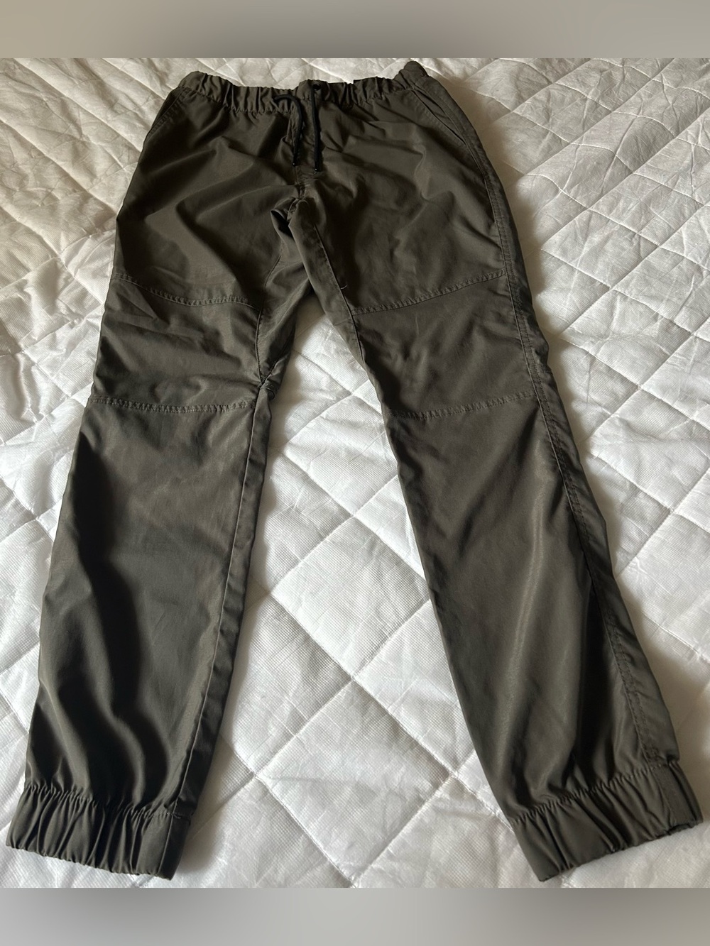 Men's Divided Olive Drawstring Jogger Pants Size S